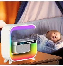 Аккумуляторный ночник RGB G3 с беспроводной зарядкой и Bluetooth колонкой (24)