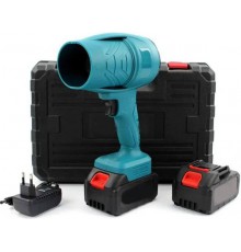 Аккумуляторная воздуходувка-ветродуйка в кейсе, 2 акб (тонкие), 48v, зеленый (10)