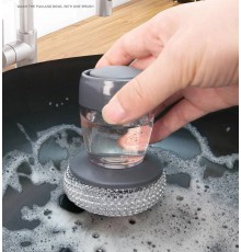 Щетка с ершиком для чистки посуды (300)