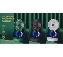 Мини вентилятор Telescopic Folding Fan с USB, зеленый (40)