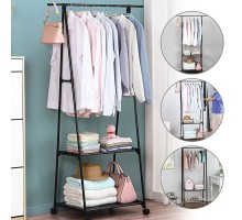 Передвижная вешалка для одежды до 20 кг The New Coat Rack (160х55х42 см) (20)