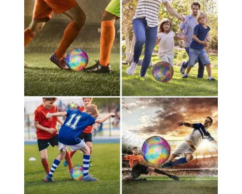 Голографический мяч со светоотражающим эффектом BRIGHT BALL (50)