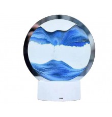 Настольная лампа-ночник с RBG подсветкой "Подвижный песок", голубой (30)