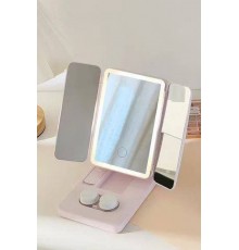 Зеркало для макияжа Makeup Mirror CX-8, розовое (60)