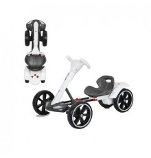 Детский электромобиль с пультом и Bluetooth GO KART F1, 390 Вт, белый (1) (10)