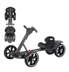 Детский электромобиль с пультом и Bluetooth GO KART F1, 390 Вт, черный (1) (10)