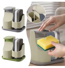 Дозатор жидкого мыла с держателем губки (80)