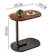 Стол с деревянной столешницей и металлическим основанием Stenson - 28×45×60 см (10)