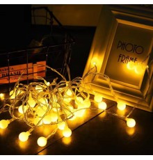 Светодиодная гирлянда 5 м, 190 диодов, теплый и холодный свет (100)