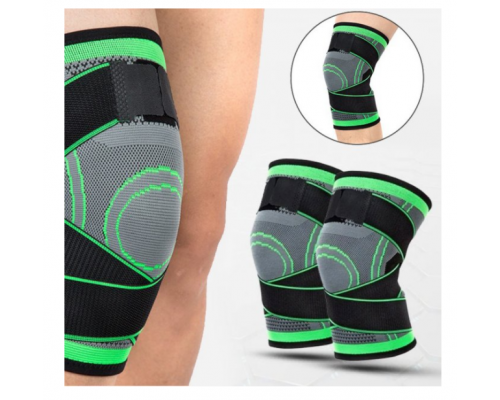 Компресионный бандаж на колено Knee Support (зеленый) (200)