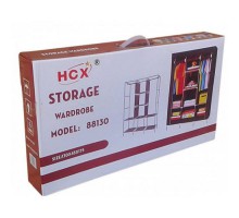 Складной тканевый шкаф на 3 секции STORAGE WARDROBE 88130, 130х45х175 см (6)