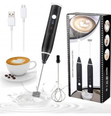 Аккумуляторный капучинатор-венчик, портативный USB вспениватель для молока, кофе и яиц (120)